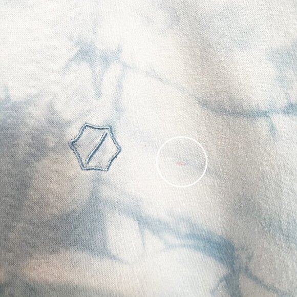 Standard Cloth Stockton Tie Dye Pullover Hoodie Sweatshirt Blue Urban Size Small - Picture 7 of 9